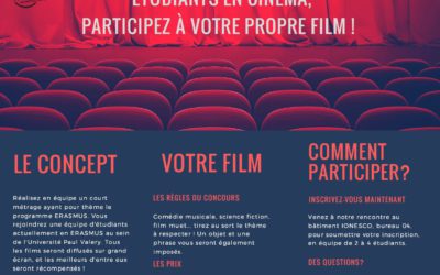 Etudiants en Cinéma : réalisez votre propre film pour les 30 ans d’ERASMUS !