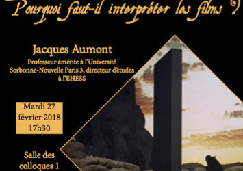 Rencontre avec Jacques Aumont le 27 février 2018