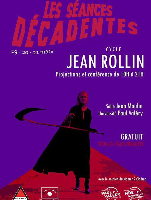 Semaine 19-23 mars : cycle Jean Rollin, journée Ethno-Ciné, journée Jodorowsky et cours substitutifs (conférences, ateliers-séminaires, etc.)