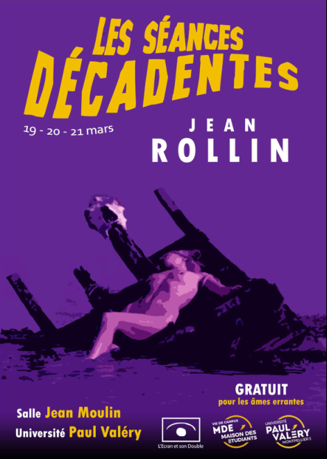 Cycle Jean Rollin les 19, 20 et 21 mars 2018