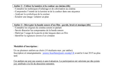 Ateliers de remédiation L1