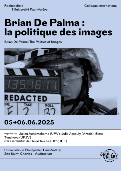 Colloque international « Brian De Palma : la politique des images » (4-6 juin 2025, Université Paul Valéry-Montpellier)