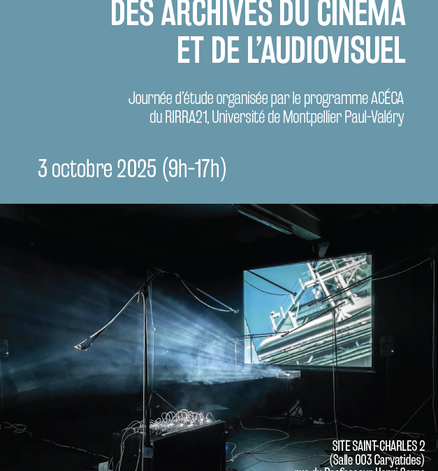 Journée d’étude « La valorisation créative des archives du cinéma et de l’audiovisuel » – 3 octobre 2025